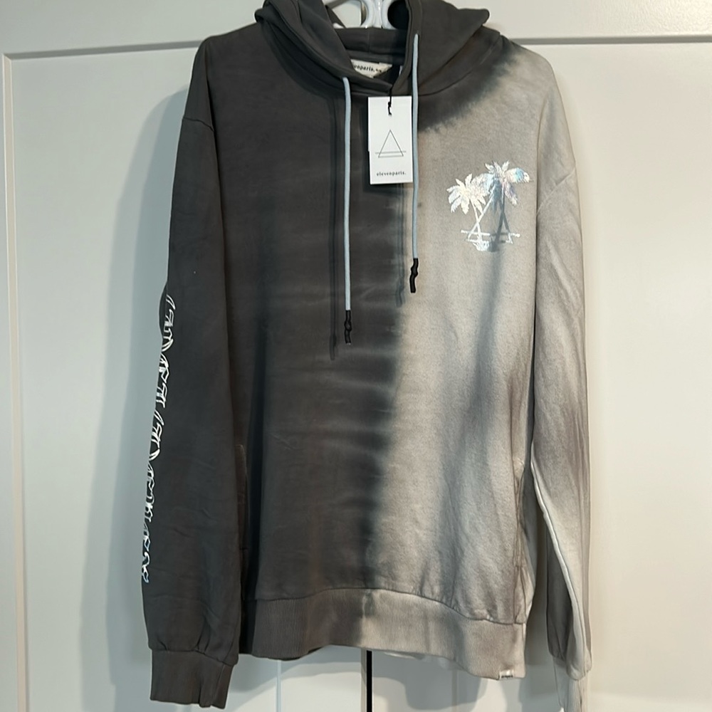 COPY - Elevenparis Tie Dye cotton fleece hoodie